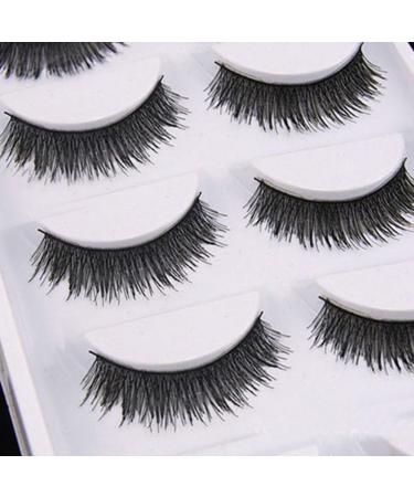 Bluelans 5 Pairs Long Cross False Eyelashes - Thick Black Eyelash Extensions for Stunning Makeup - Buy Online on GoSupps.com