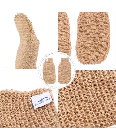2ST Scrubbing Bathing Peeling Gloves - Luffa Sponge Shower Gloves for Spa & Body Care - Buy Online on GoSupps.com