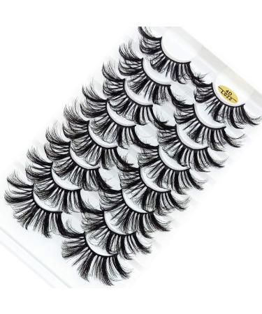 Buy 25mm 4D Mink Fluffy Multilayered Eyelash Extensions for Women - Full Volume Long Nature Wispies - Buy Online on GoSupps.com