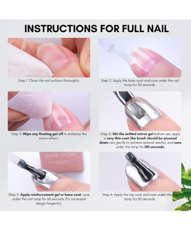 Makartt Mirror Shine Gel 8ml Silver Chrome Metallic Gel Nail Polish Soak Off UV/LED Painting Gel for 3D Mirror Effect Lines Drawing Nail Art DIY Silver-8ml Mirror Shine Gel - Buy Online on GoSupps.com