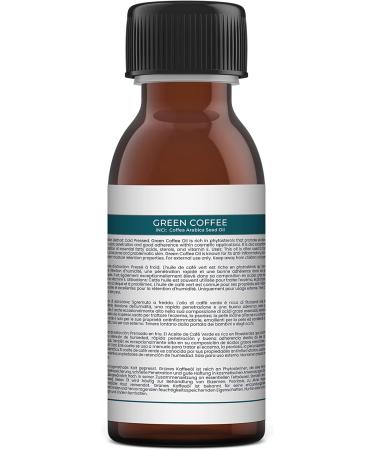 Mystic Moments Green Coffee Cold Pressed Carrier Oil 125ml - Pure Natural Vegan Oil for Hair Face Nails Aromatherapy & Massage - Buy Online on GoSupps.com