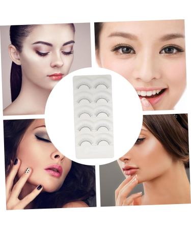 Beavorty 10 Pairs Fake eyelashes natural false lashes eyelash supplies natural false eyelashes segmented false eyelash reusable black eyelash artificial eyelashes Practice False Eyelashes - Buy Online on GoSupps.com