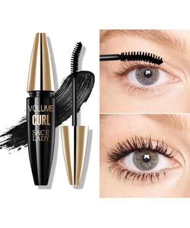 4Pcs Eyebrow Pencil & Black Lash Mascara Eyeliner Set | Waterproof & Long Lasting | Dark Brown | Eyelash Curler | Natural Eye Makeup Kit - Buy Online on GoSupps.com