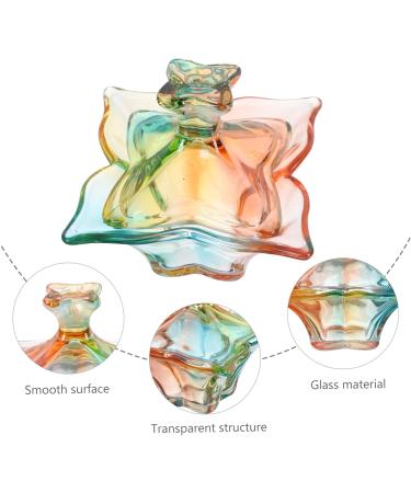 POPETPOP 1pc Nail Art Crystal Cup Glass with Lid Sheer Nail Polish Clear Glass Cups with Lids Nail Brush Dappen Dish Nail Art Tool Manicure Pen Cleaning Cup Powder Bowl Multipurpose 9.1x9cm Assorted Color - Buy Online on GoSupps.com