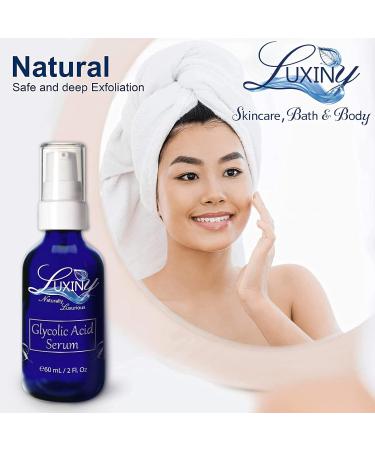 Glycolic Acid Serum - Vegan Anti-Aging Exfoliator for Even Skin Tone & Wrinkle Reduction - 2 oz All Skin Types - Buy Online on GoSupps.com