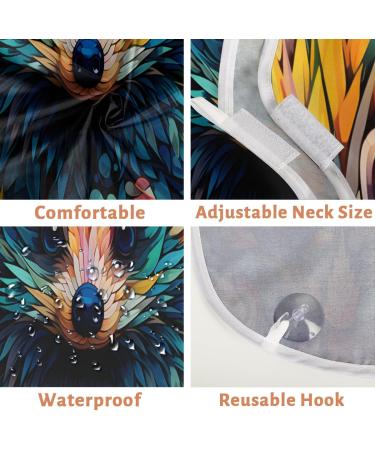 Colorful Hedgehog Beard Bib Apron | Beard Hair Catcher for Men | Perfect Father's Day & Christmas Gift for Dad & Husband - Buy Online on GoSupps.com