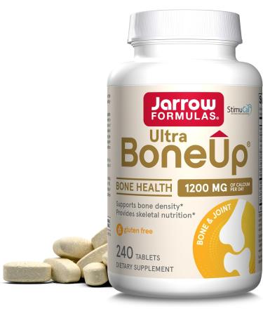 Jarrow Formulas Ultra Bone-Up Powerful Multinutrient Bone Health Includes More MK-7 & JarroSil Activated Silicon for Added Support - 120 Servings, 240 Count Ultra BoneUp 240 Count