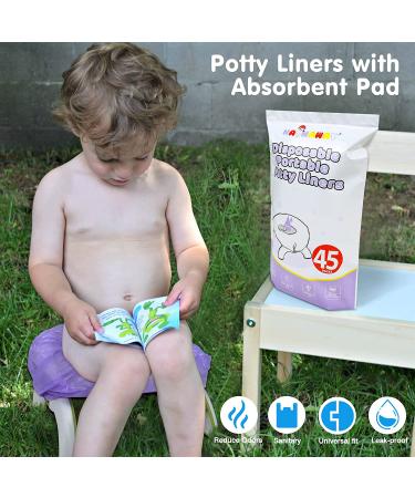 45 Pack Potty Liners for OXO Tot Potette Travel Potty - Refill Bags Compatible - Easy Clean-Up Solution - Buy Online on GoSupps.com