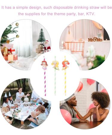 KICHOUSE 60pcs Disposable Straw Jumbo Straws Smoothie Straws Milk Beverage Drinking Straws Crafts Drinks - Buy Online on GoSupps.com