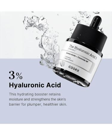 COSRX Pure Sodium Hyaluronic Acid 3% Serum - Hydration & Moisture Boosting for Fine Lines & Wrinkles - 20 ml - Korean Skincare - Buy Online on GoSupps.com