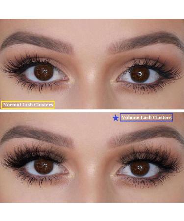 HeyAlice A64 Mink Cluster Lashes 8D Volume 14-20mm Pack - Wispy and Dramatic Eyelash Extension Kit - Buy Online on GoSupps.com