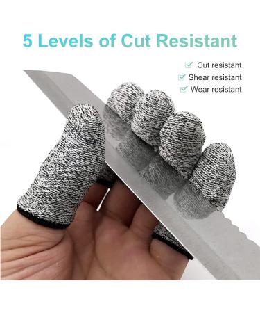 Cut Resistant Finger Cots - 10 Pcs Finger Sleeves for Kitchen Work & Sculpture Supplies - Buy Online on GoSupps.com