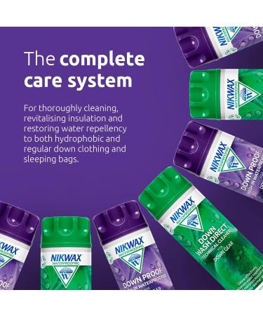 Nikwax Downwash - Clean & Impregnate Down Clothing & Gear | 2 x 300ml - International Shipping Available - Buy Online on GoSupps.com