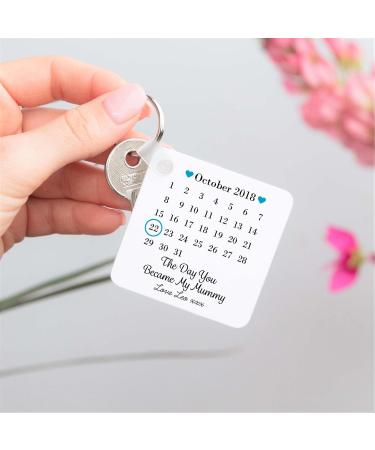 Personalised Drifting Ducks Keyring - Special Keepsake for the Day You Became My Mummy - Mother's Day/New Baby Gift - Buy Online on GoSupps.com