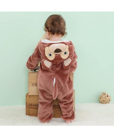 COOKY.D Unisex Winter Hooded Romper Jumpsuit 3-6 Months - Squirrel Design - Buy Online on GoSupps.com