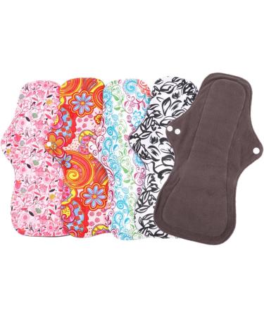 FRCOLOR 12-Pack Washable Menstrual Pads - Reusable Comfortable Eco-Friendly Menstruation Pads for Women - Buy Online on GoSupps.com
