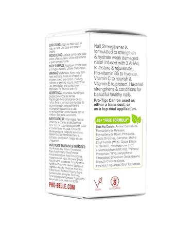 Probelle Nail Strengthener: Nail Growth, Repair & Strengthening Treatment - Stop Peeling, Splits, Chips & Cracks - 0.5 Fl Oz (Pack of 1) Clear - Buy Online on GoSupps.com