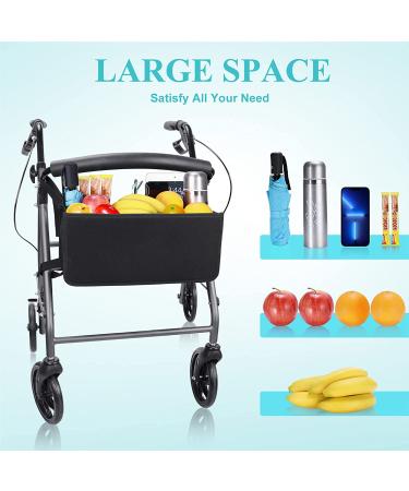 Rollator Basket with Cup Holder - Dotday Folding Walker Bag for Easy Storage, No Tipping Over - Ideal Gift for Family and Friends - Buy Online on GoSupps.com