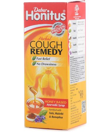 Dabur Honitus Herbal Cough Remedy Syrup - 3.38 fl oz - Buy Online on GoSupps.com