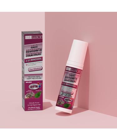 3 Month Supply Minoxidil 2.5% Foam Hair Regrowth Treatment with Biotin, Jamaican Black Castor Oil, Pimento Oil - 2.11 oz (Pack of 3) - Buy Online on GoSupps.com