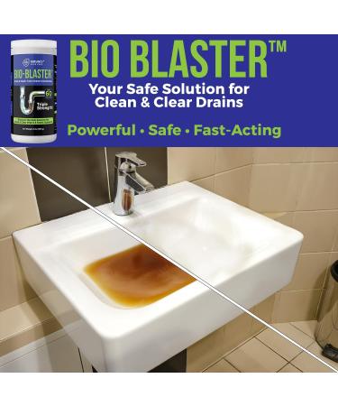 Enzyme Drain & Septic Cleaner | Extra Large 2 lb Friendly Bacteria Booster - Non-Caustic Deodorizes & Unclogs Pipes | Ideal for Septic & RV Tanks - Buy Online on GoSupps.com