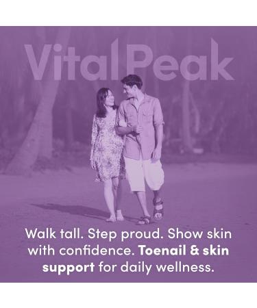 Vital Peak Toenail Peak - Healthy Nail Support Supplement - Promotes Gut Health & Immune Function - with Olive Leaf Extract Sweet Wormwood Oregano Garlic & More - Gluten-Free - 60 Capsules - Buy Online on GoSupps.com