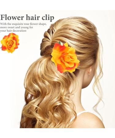 FRCOLOR 2 1 Men Suits Women Rose Flower Hair Clip Simulated Rose Hairpin Flower Hair Clips for Women Artificial Flower Hair Clip Xrose Hair Clip Orange Hair Clips Rose Color Set Mother - Buy Online on GoSupps.com