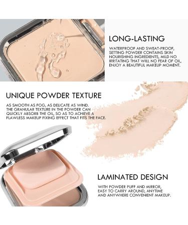 Ownest Beauty KYDA Pressed Powder - Lasting Oil Control, Lightweight Setting Makeup for Flawless Full Coverage, Natural Matte Finish in Ivory - Buy Online on GoSupps.com