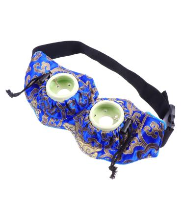 OHPHCALL 1Pc Eye moxibustion instrument Face Moxa Stick Holder chinese stick Moxa Stick Burner moxibustion eye smokeless moxa Stick tired Double Eye Moxa Tool Moxibustion box ceramics cloth