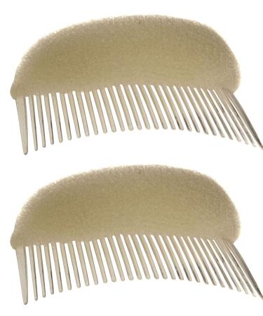 2pcs Women Foam Hair Comb Hanging Volume Charming Beehive Styler Clip Party Bun Maker