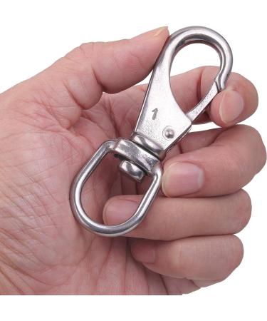 Mixiflor Stainless Steel Swivel Snap Hooks  8 Pack (3.5 Inch) Heavy Duty Swivel Eye Snap Hook  Diving Clips Spring Hooks for Bird Feeders  Pet Chains  Dog Tie-Out Cable  Keychains and More - Buy Online on GoSupps.com