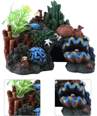 Aquarium Coral Rock Decoration Coral Reef Ornament Vivid Artificial Resin Coral Cave Environments Ornaments Aquarium Fish Tank Resin Decorations - Buy Online on GoSupps.com