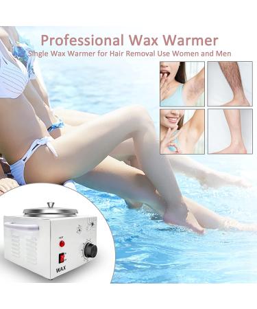 Professional Electric Wax Warmer for Hair Removal - Adjustable Temperature Set, Large Pot for Body & Facial Spa, Includes 50 Wax Sticks & 20 Collars - Ideal for Salon Use - Buy Online on GoSupps.com