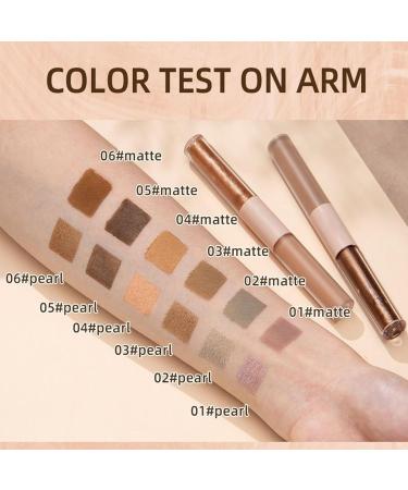 Qurygin Liquid Eyeshadow Set 6Piece Double Sided Waterproof Eye Beauty Cosmetics Liquid Eyeshadow For Women Teens Beginners Daily Travel Dating Party Work Wedding - Buy Online on GoSupps.com