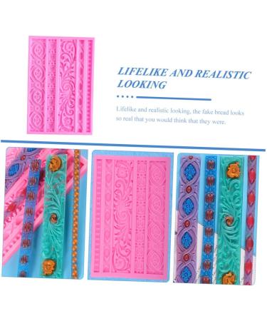 IMIKEYA 3pcs Silicone Cake Mold Silicone Cupcake Molds Vintage Candy Cake Decoration Mold Cake Decors Mold Cupcakes Baroque Fondant Molds Baking Tool The Flowers Fondant Cake Silica Gel 19X12X1CMx3pcs - Buy Online on GoSupps.com