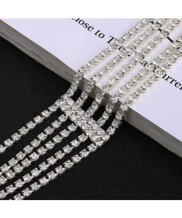 STONEFANS Rhinestone Layered Headpiece | Bridal Silver Elastic Headband for Women and Girls - Buy Online on GoSupps.com