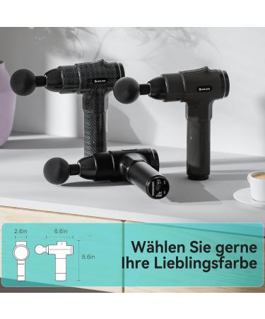 Aerlang Massage Gun EM8-Dunkles Black Deep Tissue Muscle Massager Perfect Gift for Men & Women Includes Carrying Bag Ideal Christmas Gift - Buy Online on GoSupps.com