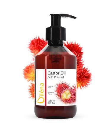 100% pure castor oil cold -pressed beard hair and skin care |Collagen production |Reduces dryness |Strengthens hair roots for dandruff and hair loss 250 ml - Buy Online on GoSupps.com