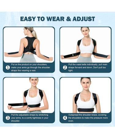 Meltor Women's Posture Trainer - Breathable Adjustable & Pain Relief for Neck Shoulder & Back - Buy Online on GoSupps.com