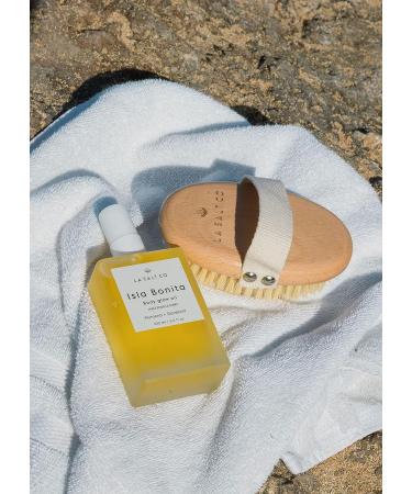 LA SALT CO Dry Brushing Body Brush - Exfoliating Scrubber for Dry Skin - Plant-Based Sisal Bristles - Buy Online on GoSupps.com