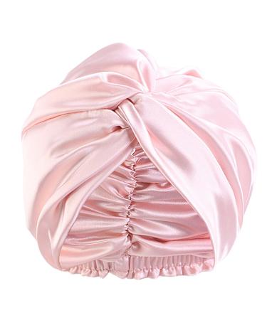 100% mulberry lide women night hat sleeping cap silk hood good for the hair soft silk bonnet silk hood adjustable double layers bonnet silk care head hood (scarlet red) - Buy Online on GoSupps.com