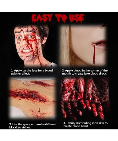 Fake Blood Splatter Spray 2.1oz - Perfect for Halloween Decorations & SFX Makeup - Buy Online on GoSupps.com