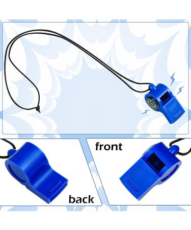 7 Pcs 2-in-1 Emergency Whistles with Compass | Survival & Safety Whistle Set for Outdoor Activities | Loud Plastic Whistle with Lanyard in 7 Colors - Buy Online on GoSupps.com
