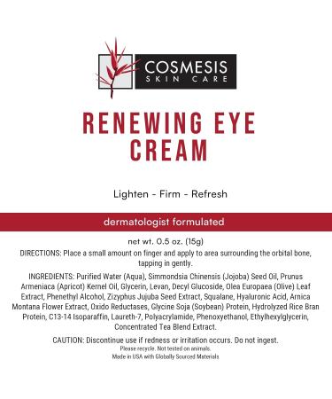 Renewing Eye Cream - Minimize Fine Lines & Boost Hydration | Plant-Based Formula 0.5oz - Shop Now - Buy Online on GoSupps.com