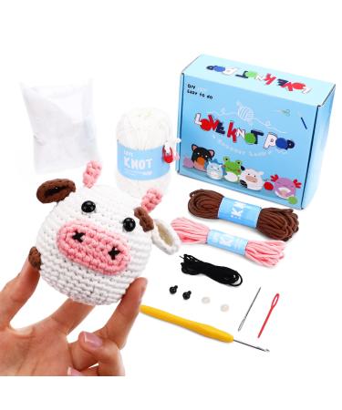 loveknotpop Crochet Kit for Beginners: Animal Crochet Kit for