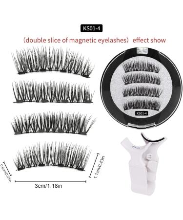 Magnetic Eyelashes No Glue or Liner Needed - Magnetic Lashes Kit | Reusable Waterproof Manga Lashes Easy Application and Removal No Glue Needed 1 Pair with Applicator Natural Look All-Day Comfor - Buy Online on GoSupps.com