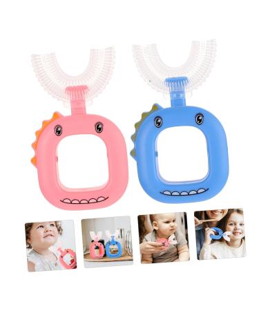 Minkissy U-Shaped Silicone Toothbrush for Kids - Portable Baby Toothbrush Set 10 Pieces Ideal Cleaning Tool - Buy Online on GoSupps.com