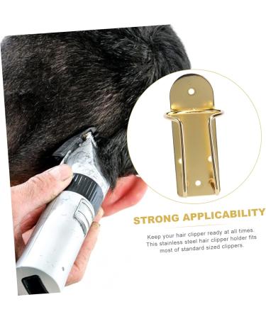 Didiseaon Professional Hair Clipper Stand - Wall-Mounted Trimmer Holder for Barbers - Stainless Steel 12.5x6cm Rack - Durable Barber Supplies - Buy Online on GoSupps.com