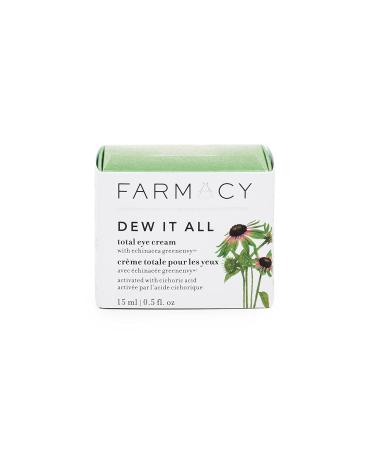 Farmacy Dew It All Total Eye Cream - Moisturizing Under Eye Cream for Lines & Wrinkles | 0.5 Fl Oz | Echinacea GreenEnvy - Buy Online on GoSupps.com