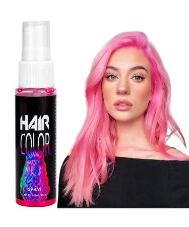 Pink Hair Dye - Hair Colour Spray - Barbie Pink Temporary Coloured Hair Spray - Pink Coloured Hair Spray - Semi Permanent Hair Dye Spray - Instant Styling Semi-Permanent Hair Colour Spray